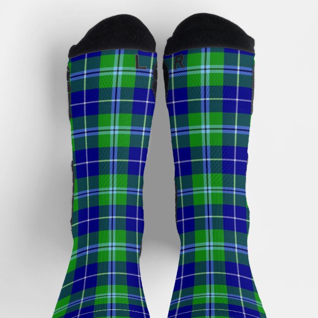 Chaussette Douglas Clan Tartan Plaid Scottish Pattern (Haut)