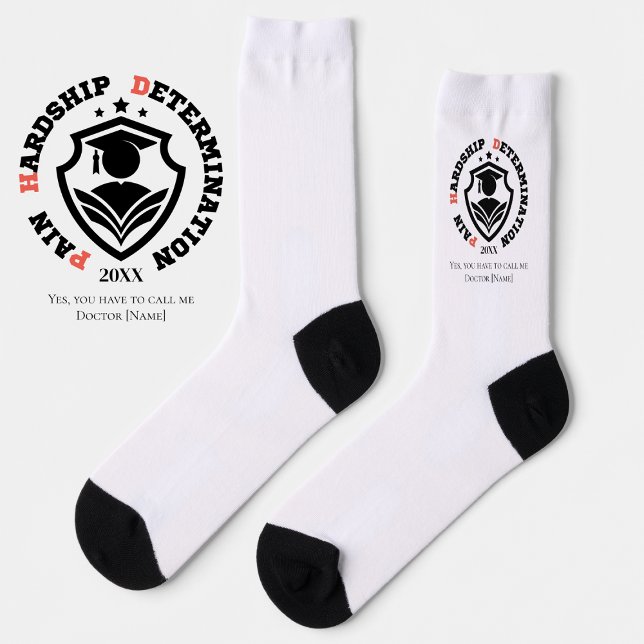 Chaussette Douleur, Dureté, Détermination – Citation Drôle de (Créateur téléchargé)