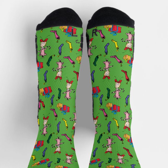 Chaussette Dr. Seuss | Grinch | Modèle Cindy-Lou Who (Haut)