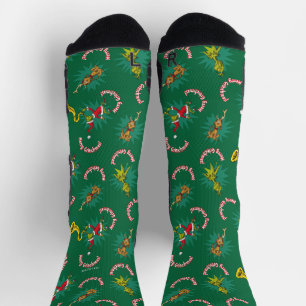 Chaussette Dr. Seuss Grinch Motif Joyeux Grinchmas