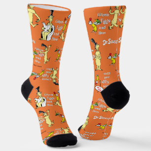Chaussette Dr. Seuss Les Œufs verts au jambon Motif de person