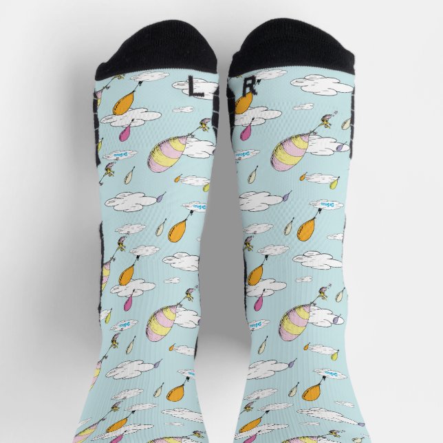 Chaussette Dr. Seuss | Oh, les endroits où tu vas ! (Haut)