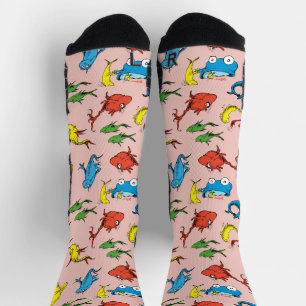 Chaussette Dr Seuss   Un poisson deux Motifs de poisson