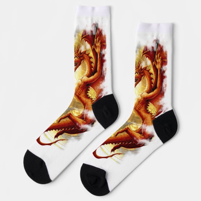 Chaussette Dragon du Soleil Brisé (Gauche)