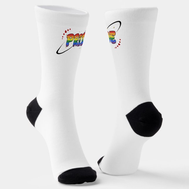 Chaussette Drapeau arc-en-ciel de la fierté LGBTQ (Angulaire)