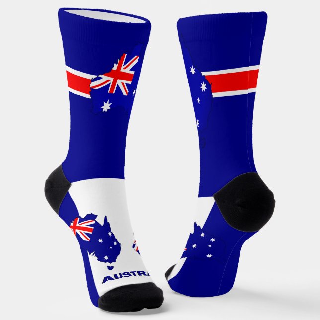 Chaussette Drapeau australien patriotique, Australie durable (Angulaire)