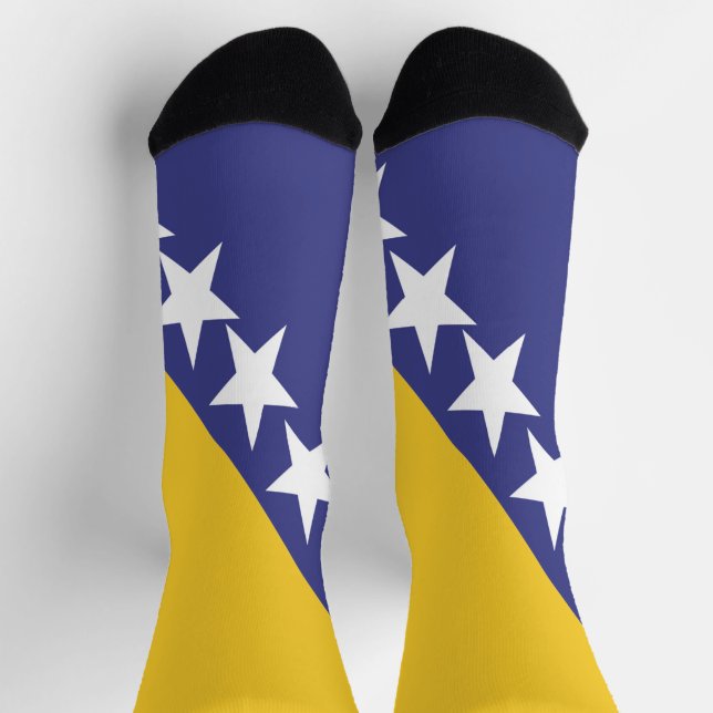 Chaussette Drapeau bosnien (Haut)