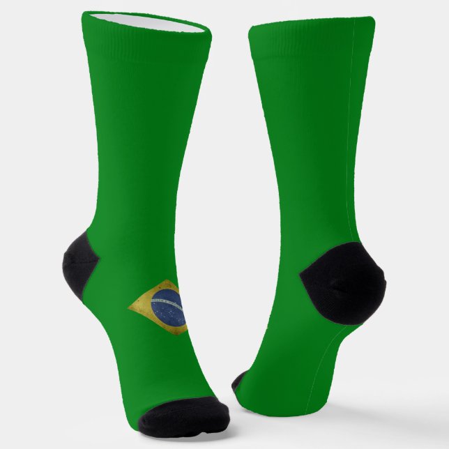 Chaussette Drapeau brésilien (Angulaire)