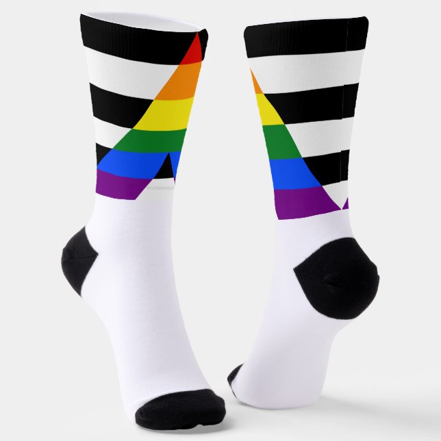 Chaussette Drapeau d'allié straight de SlipperyJoe lisse arc- (Angulaire)