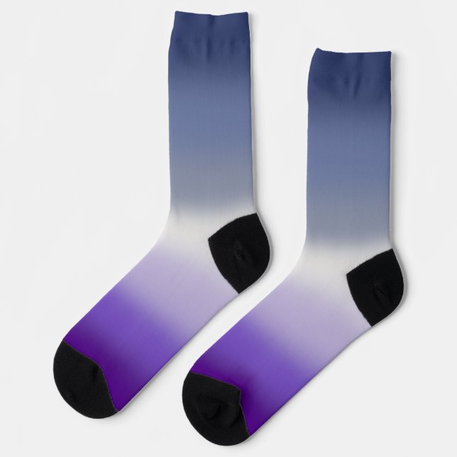 Chaussette Drapeau de fierté lesbienne butch à dégradé (Gauche)