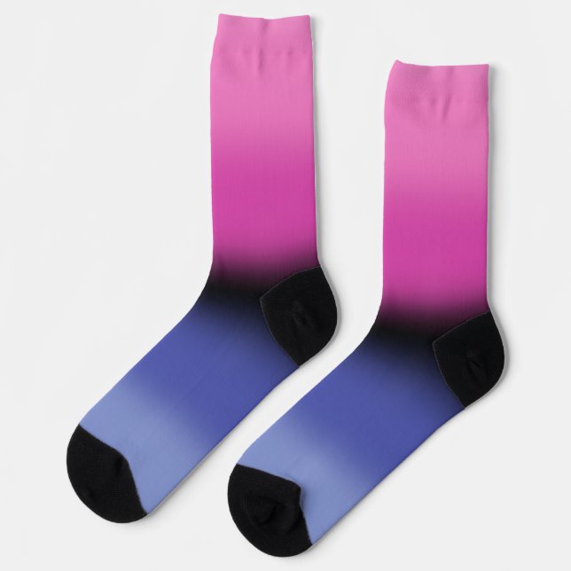 Chaussette Drapeau de fierté omnisexuelle à dégradé  (Gauche)