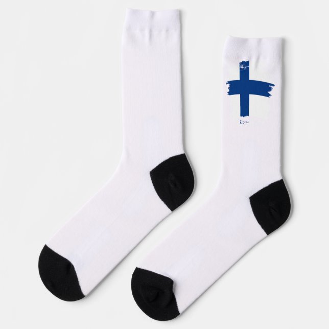 Chaussette Drapeau de Finlande (Gauche)