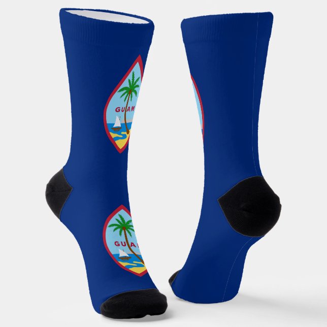 Chaussette Drapeau de Guam (Angulaire)