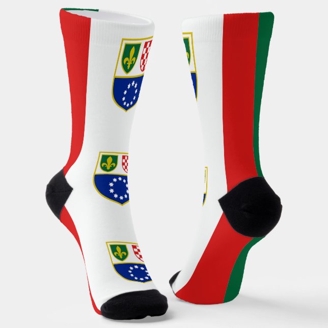Chaussette Drapeau de la Fédération de Bosnie-Herzégovine (Angulaire)