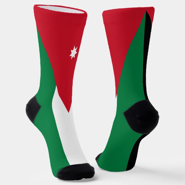 Chaussette Drapeau de la Jordanie (Angulaire)