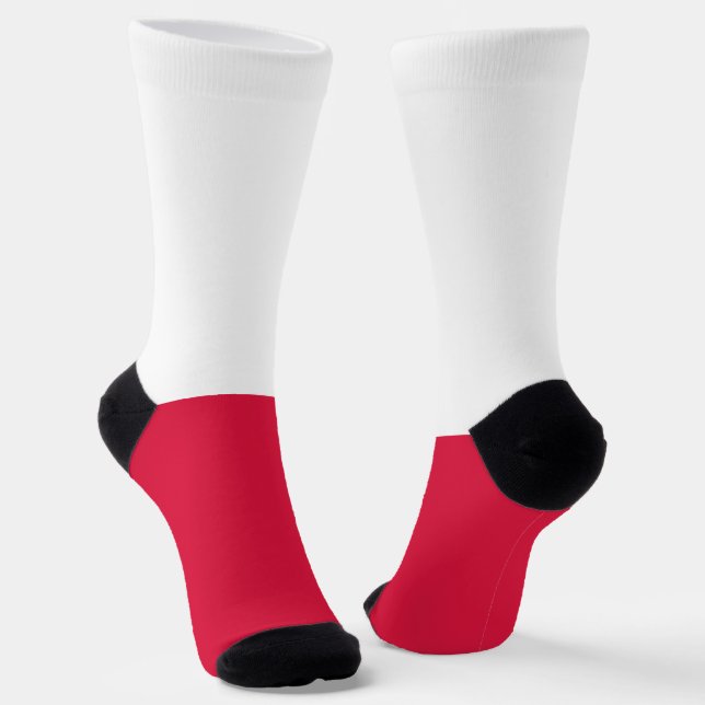 Chaussette Drapeau de la Pologne (Angulaire)