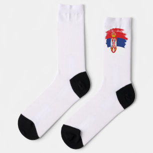 Chaussette drapeau de la Serbie