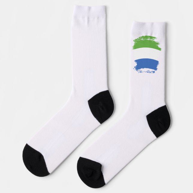 Chaussette drapeau de la Sierra Leone (Gauche)