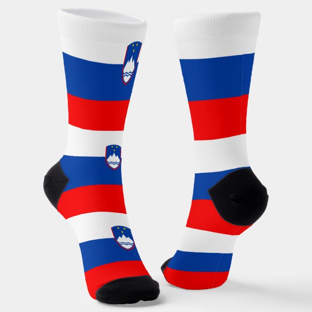 Chaussette Drapeau de la Slovénie (Angulaire)