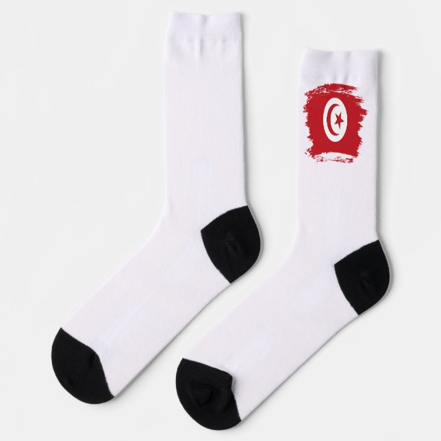 Chaussette Drapeau de la Tunisie (Gauche)