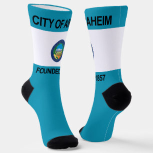 Chaussette Drapeau de la ville d'Anaheim (Californie)
