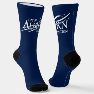 Chaussette Drapeau de la ville d'Auburn (Washington)