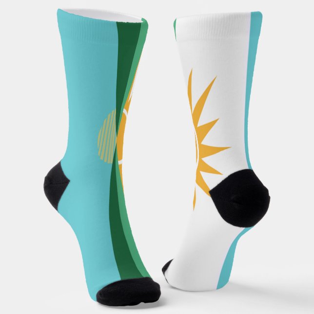 Chaussette Drapeau de la ville de Coral Springs (Floride) (Angulaire)