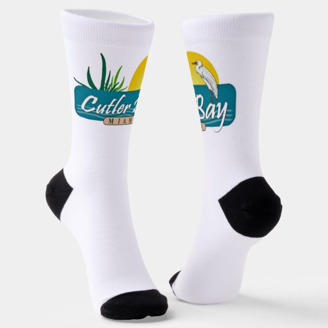 Chaussette Drapeau de la ville de Cutler Bay (Floride) (Angulaire)