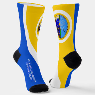 Chaussette Drapeau de la ville de Long Beach (Californie)