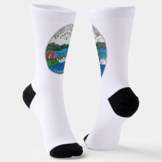 Chaussette Drapeau de la ville de Milton (Vermont)