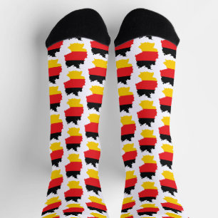 Chaussette Drapeau de l'Allemagne sur un design de souvenir d