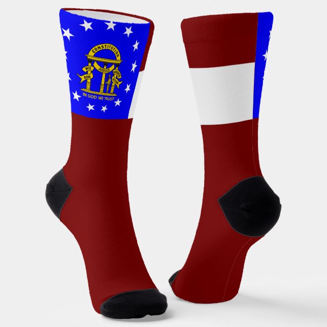 Chaussette Drapeau de l'État de Géorgie (Angulaire)