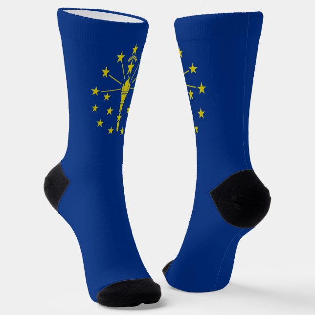Chaussette Drapeau de l'État de l'Indiana (Angulaire)