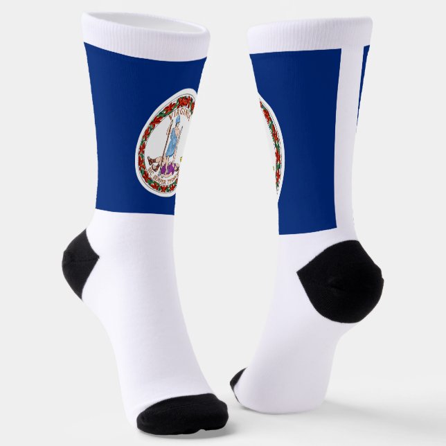 Chaussette Drapeau de l'État de Virginie (Angulaire)