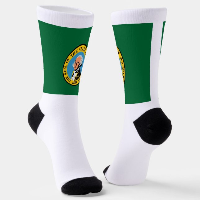 Chaussette Drapeau de l'État de Washington (Angulaire)
