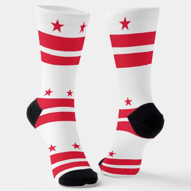Chaussette Drapeau de l'État de Washington DC (Angulaire)