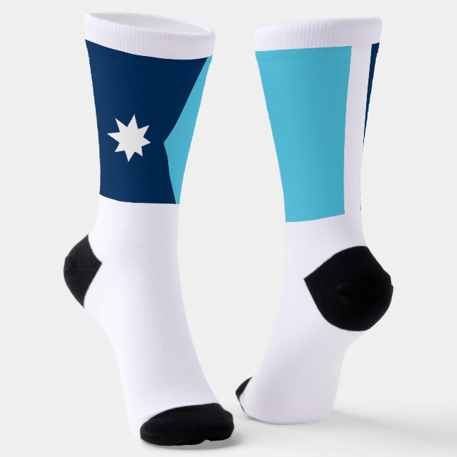 Chaussette Drapeau de l'État du Minnesota (Angulaire)