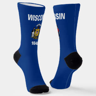 Chaussette Drapeau de l'État du Wisconsin