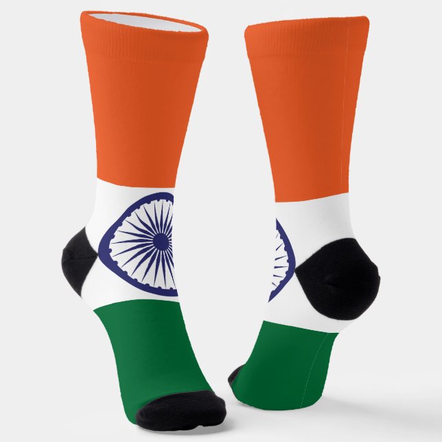 Chaussette Drapeau de l'Inde (Angulaire)
