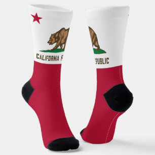 Chaussette Drapeau de l'Ours d'Etat de Californie Fier Califo