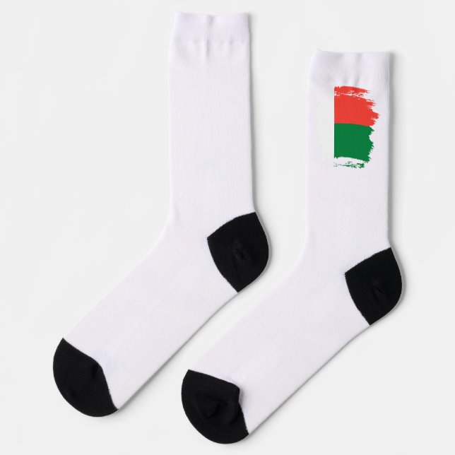 Chaussette Drapeau de Madagascar (Gauche)