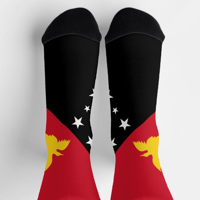 Chaussette Drapeau de Papouasie-Nouvelle-Guinée (Haut)