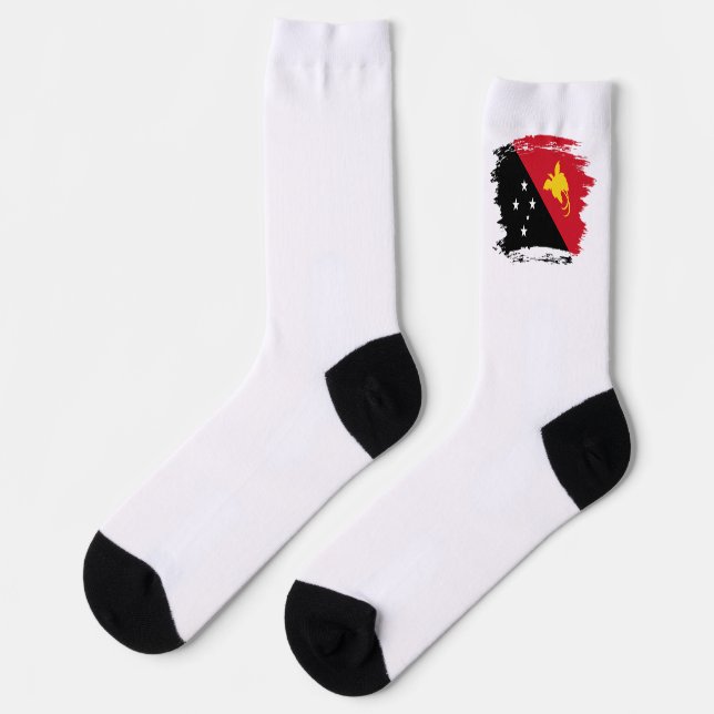 Chaussette Drapeau de Papouasie-Nouvelle-Guinée (Gauche)