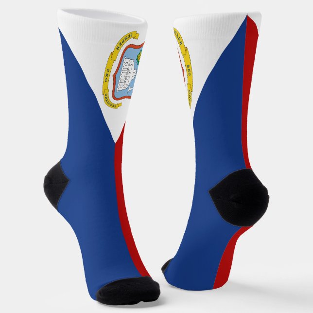 Chaussette Drapeau de Saint-Martin (Angulaire)