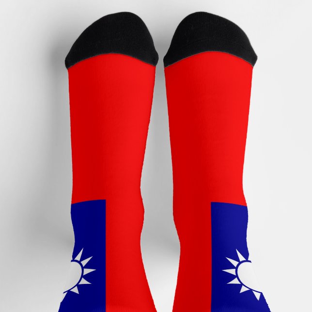 Chaussette Drapeau de Taïwan (Haut)