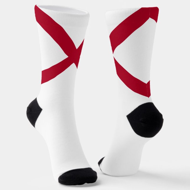 Chaussette Drapeau d'État de l'Alabama Fun Alabamian Pride (Angulaire)
