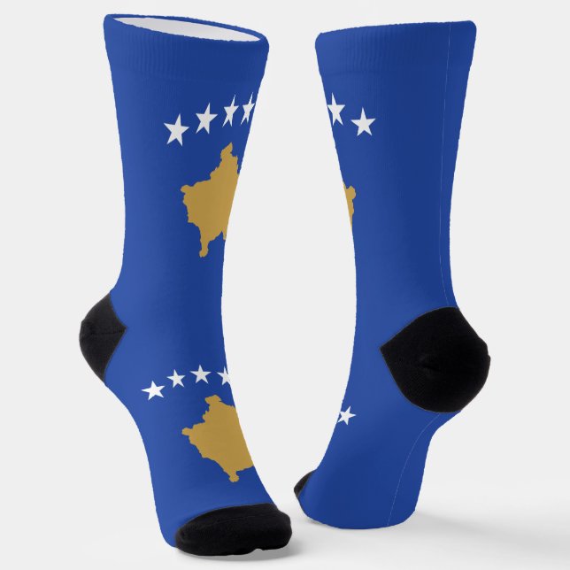 Chaussette Drapeau du Kosovo (Angulaire)