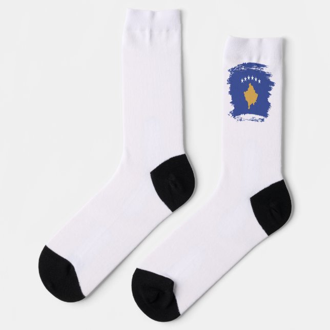 Chaussette drapeau du Kosovo (Gauche)