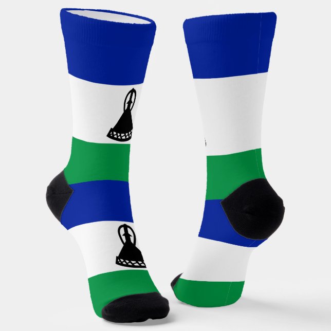 Chaussette Drapeau du Lesotho (Angulaire)