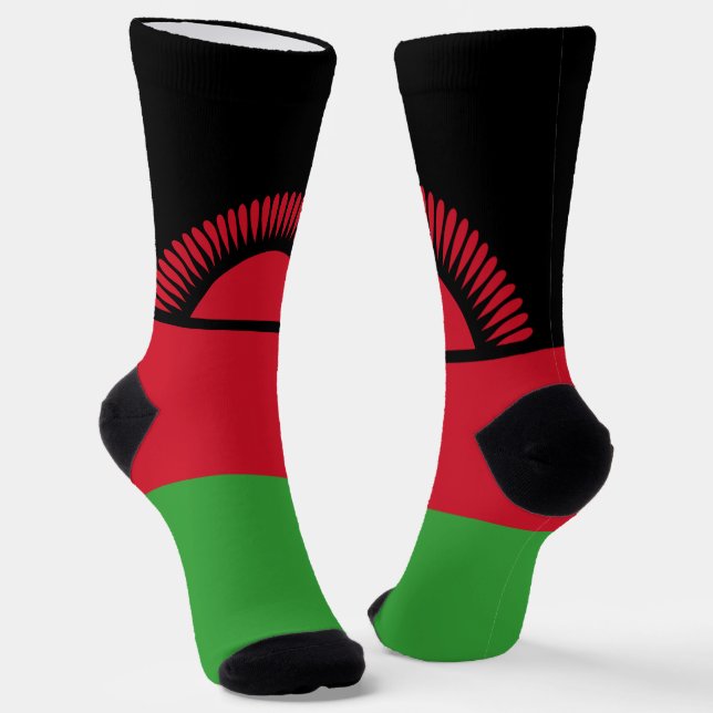 Chaussette Drapeau du Malawi (Angulaire)